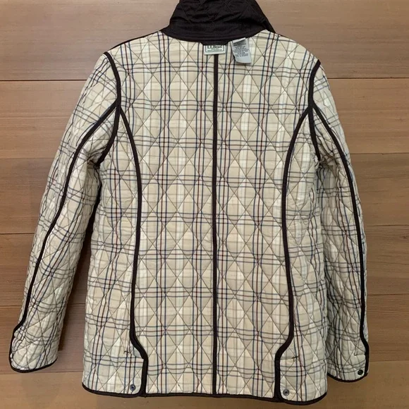 EUC LL Bean quilted riding jacket ladies regular small - Picture 4 of 6